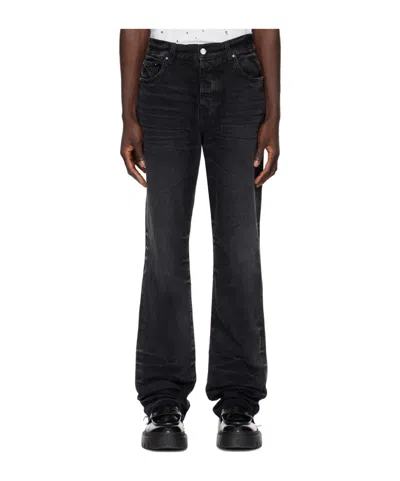 Amiri Belt Ring Denim Trousers In Black