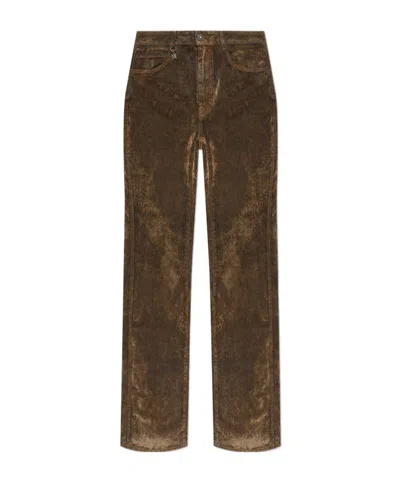 Amiri Belt-loop Jeans In Brown