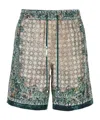 Amiri Multicolor Bandana Silk Bermuda In Green