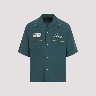 Amiri Green 'billiards Club' Camp Shirt