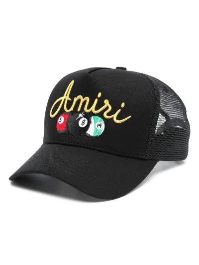 Amiri Billiards Trucker Cap In Black