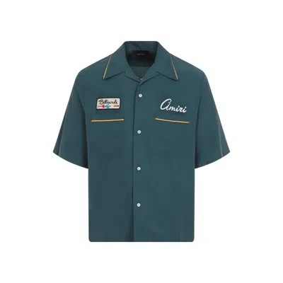 Amiri Men's Billiars Club Camp Shirt In Green