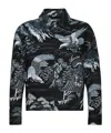 Amiri Men Bird Tapestry Blouson Jacket In Black