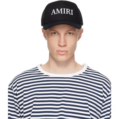 Amiri Black '' Core Logo Trucker Cap In Multi