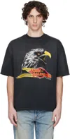 Amiri Mens Black Eagle Graphic-print Cotton-jersey T-shirt
