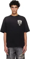 Amiri Eagle Printed Oversized T-shirt In Black