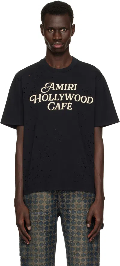 Amiri Black ' Hollywood Cafè' T-shirt