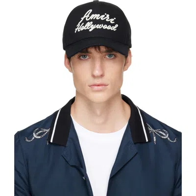 Amiri Black ' Hollywood' Canvas Cap