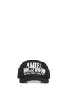 Amiri Mens Black Hollywood Adjustable Cotton Trucker Hat In Black
