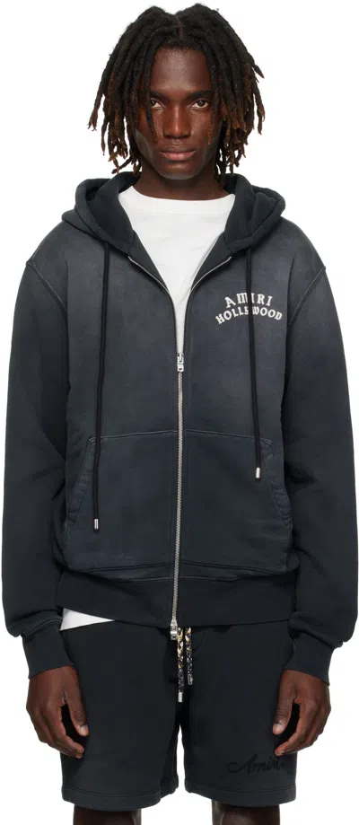Amiri Black ' Hollywood' Zip Hoodie