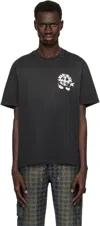 Amiri Music Record Print T-shirt In Black