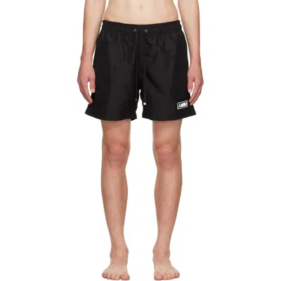 Amiri Black '' Patch Swim Shorts