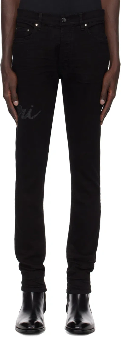 Amiri Stack Jeans In Black