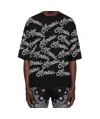 Amiri Black '' Script Sweater In Black
