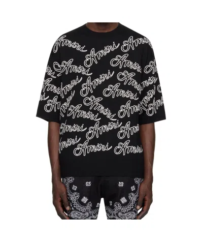 Amiri Black '' Script Sweater