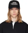 Amiri Spirit Black Baseball Cap With Logo Embroidery On The Front In Cotton Man