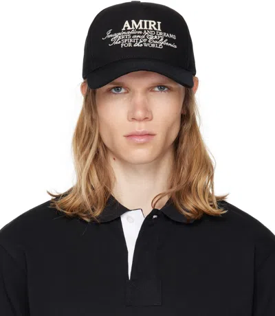 AMIRI BLACK 'AMIRI SPIRIT' CAP