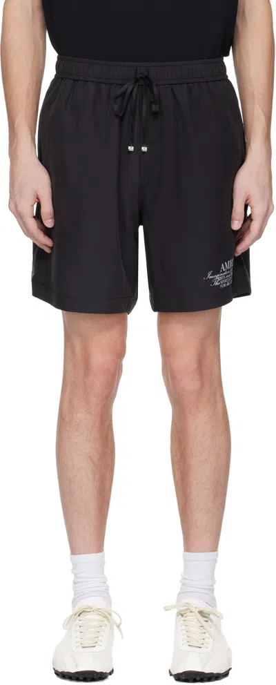 AMIRI BLACK 'AMIRI SPIRIT' SHORTS