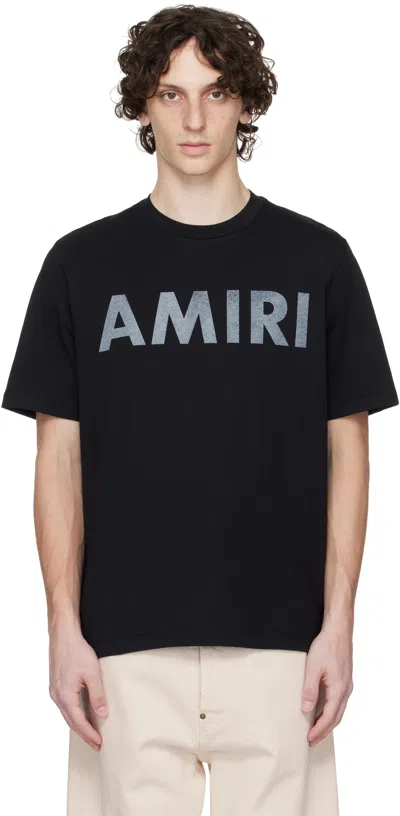 AMIRI BLACK 'AMIRI' STENCIL T-SHIRT