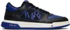 Amiri Low Top Perforated Leather Sneakers In Black