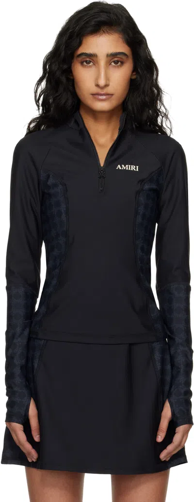 Amiri Black & Navy Ma Quad Long Sleeve T-shirt