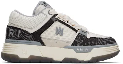 Amiri Black & Off-white Bandana Denim Ma-1 Sneakers
