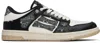 Amiri Skel Top Black Low Top Sneakers With Logo Patch On The Tongue And Logo Lettering On The Heel In Leat In Black