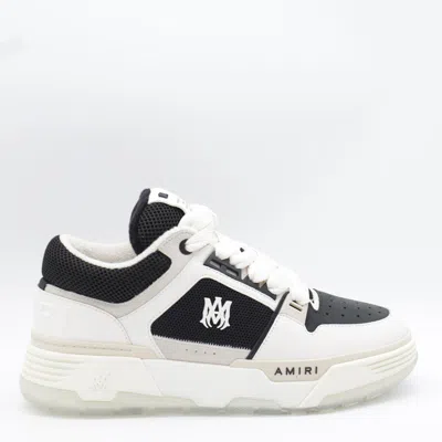 AMIRI BLACK AND WHITE LEATHER MA-1 SNEAKERS