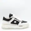 Amiri Black And White Leather Sneakers In Multi