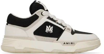 Amiri Black & White Ma-1 Sneakers In Black Alabaster