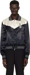 Amiri Ma Music Note Blouson In Black