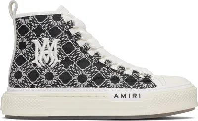 Amiri Black & White Ma Quad Court Hi Sneakers