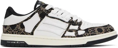 AMIRI BLACK & WHITE MA QUAD SKEL TOP LOW SNEAKERS