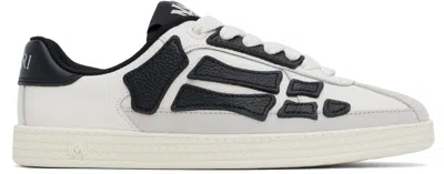 AMIRI BLACK & WHITE PACIFIC BONES SNEAKERS