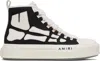 Amiri Black And White Sneaker Skel Court Hi Men In Black