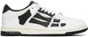 Amiri 'skel Top Low' White And Black Sneaker With Logo Patch On The Tongue And Contrasting Details On The