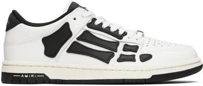 AMIRI BLACK & WHITE SKEL-TOP LOW SNEAKERS