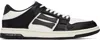 Amiri Skel Top Low Black And White Sneakers With Logo Patch On Thetongue And Contrasting Details On The Si In Black