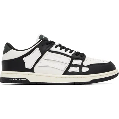 Amiri Skeleton Application Sneakers With Two-tone Rubber Sole In Multi