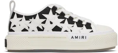 Amiri Black & White Stars Court Low Sneakers