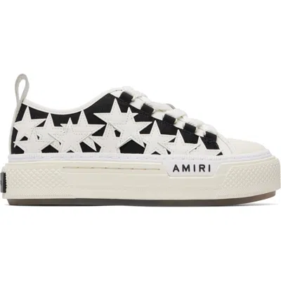 Amiri Black & White Stars Court Low Sneakers