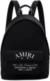 Amiri Black Backpack With Arts District Print In Tech Fabric Man In Black