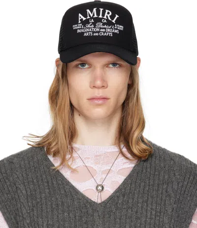 AMIRI BLACK 'ARTS DISTRICT' TRUCKER CAP