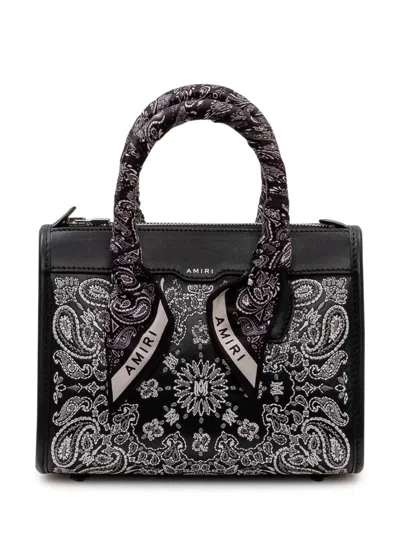 Amiri Black Bandana Mini Tote