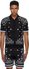 Amiri Bandana Polo Shirt In Black