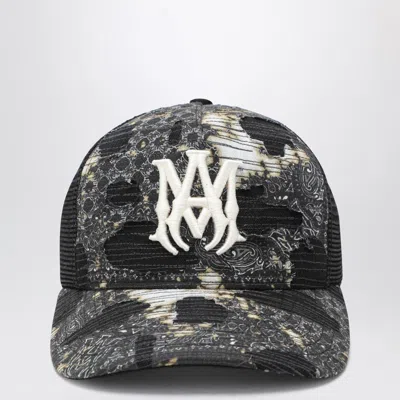 AMIRI AMIRI BLACK BANDANA TRUCKER HAT MEN
