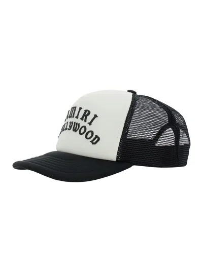 Amiri Black Baseball Cap With Logo Lettering On The Front And Mehs Panels In Cotton Man