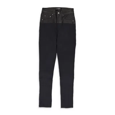 Amiri Black / Black Contrast Skinny Jeans