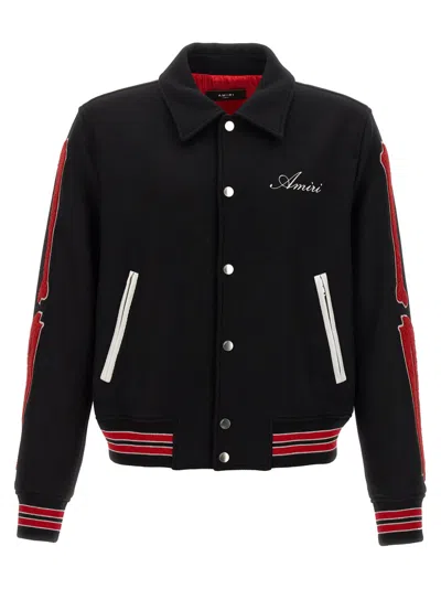 AMIRI BLACK BONES BOMBER JACKET
