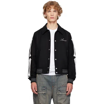 AMIRI BLACK BONES BOMBER JACKET